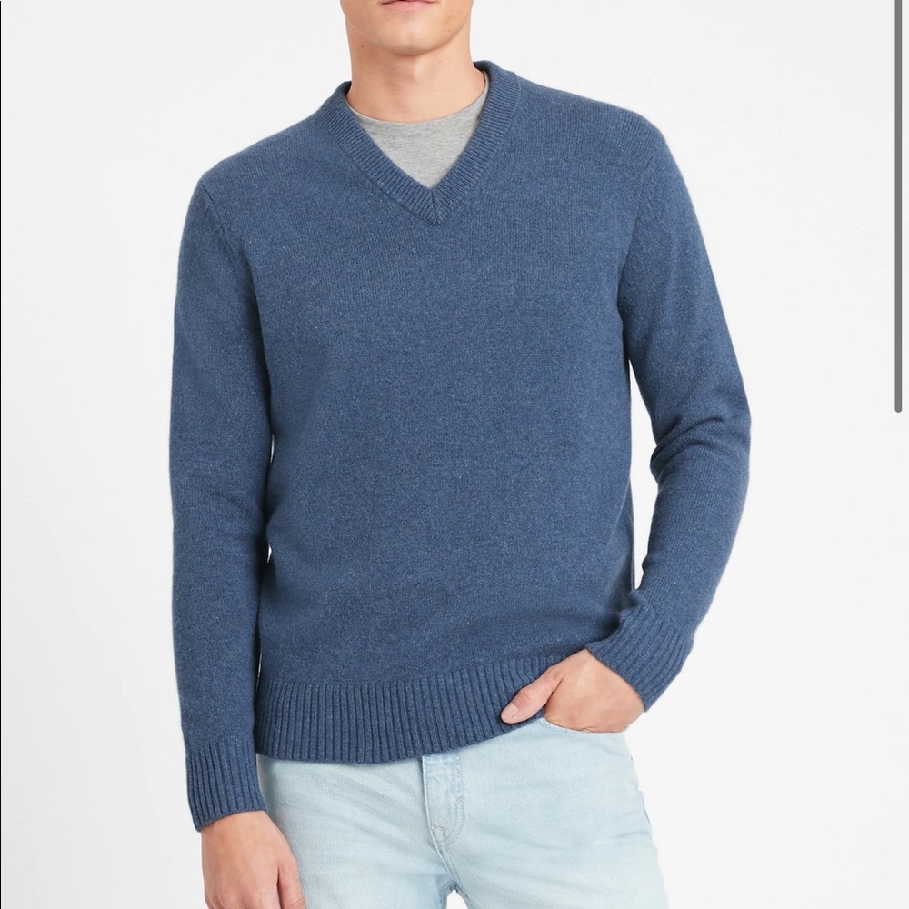 Banana Republic’s Heather Blue Merino Sweater